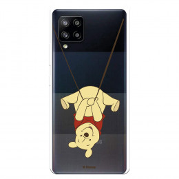 Funda para Samsung Galaxy A42 5G Oficial de Disney Winnie  Columpio - Winnie The Pooh