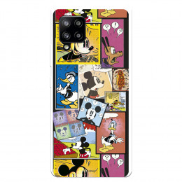 Funda para Samsung Galaxy A42 5G Oficial de Disney Mickey Comic - Clásicos Disney