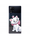 Funda para Samsung Galaxy A42 5G Oficial de Disney Marie Silueta - Los Aristogatos