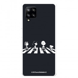 Funda para Samsung Galaxy A42 5G Oficial de Peanuts Personajes Beatles - Snoopy