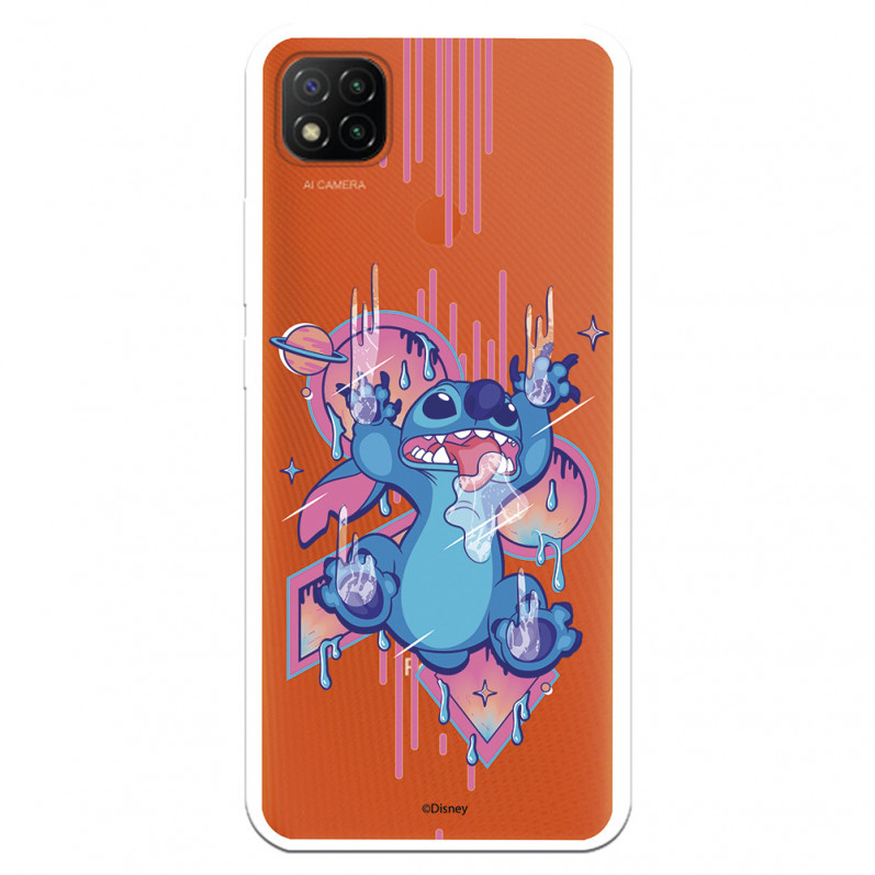 Funda para Xiaomi Redmi 9C Oficial de Disney Stitch Graffiti - Lilo & Stitch