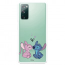 Funda para Samsung Galaxy S20 FE Oficial de Disney Angel & Stitch Beso - Lilo & Stitch