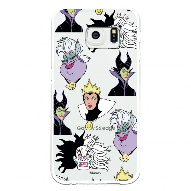 Funda para Samsung Galaxy S6 Edge Oficial de Disney Villanas Patrón - Villanas Disney