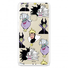 Funda para Huawei P10 Lite Oficial de Disney Villanas Patrón - Villanas Disney