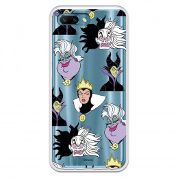 Funda para Huawei Honor 10 Oficial de Disney Villanas Patrón - Villanas Disney