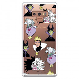 Funda para Samsung Galaxy Note 9 Oficial de Disney Villanas Patrón - Villanas Disney