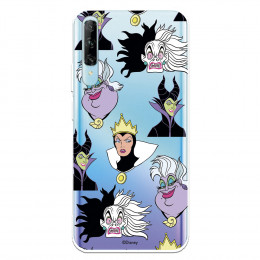 Funda para Huawei P Smart Pro Oficial de Disney Villanas Patrón - Villanas Disney