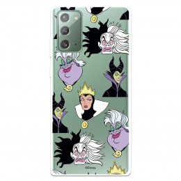 Funda para Samsung Galaxy Note 20 Oficial de Disney Villanas Patrón - Villanas Disney