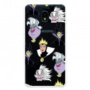 Funda para Samsung Galaxy J3 2016 2016 Oficial de Disney Villanas Patrón - Villanas Disney