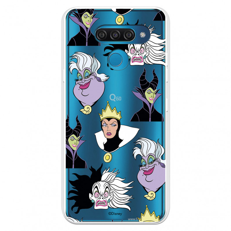 Funda para LG K50 Oficial de Disney Villanas Patrón - Villanas Disney