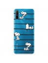 Funda para Realme C3 Oficial de Peanuts Snoopy rayas - Snoopy