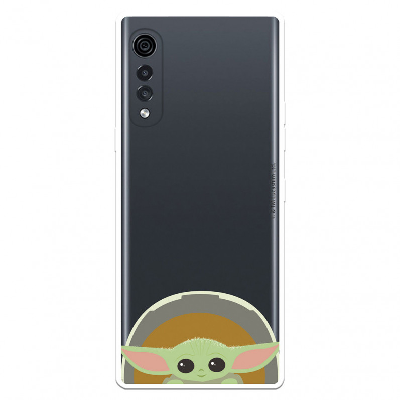 Funda para LG Velvet 5G Oficial de Star Wars Baby Yoda Sonrisas - The Mandalorian