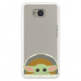 Funda para Bq Aquaris U2 Oficial de Star Wars Baby Yoda Sonrisas - The Mandalorian