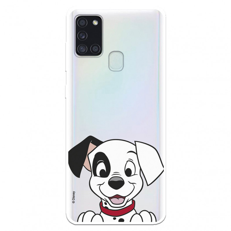 Funda para Samsung Galaxy A21S Oficial de Disney Cachorro Sonrisa - 101 Dálmatas