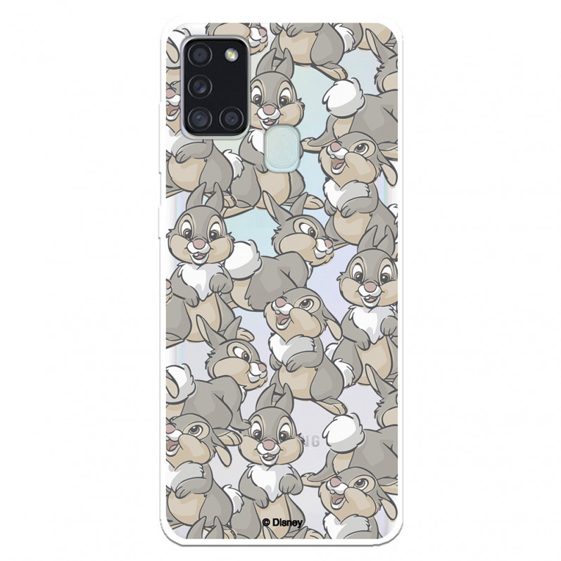 Funda para Samsung Galaxy A21S Oficial de Disney Tambor Patrones - Bambi