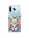 Funda para Huawei P Smart Pro Oficial de Disney Dumbo Silueta Transparente - Dumbo