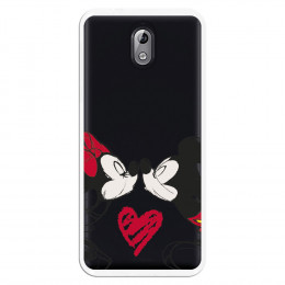 Carcasa Oficial Mikey Y Minnie Beso Clear para Nokia 3.1- La Casa de las Carcasas