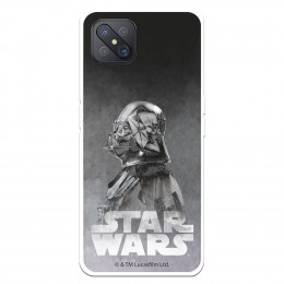 Funda para Oppo Reno 4Z Oficial de Star Wars Darth Vader Fondo negro - Star Wars