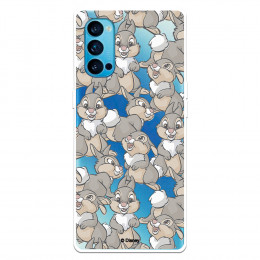 Funda para Oppo Reno 4 Oficial de Disney Tambor Patrones - Bambi