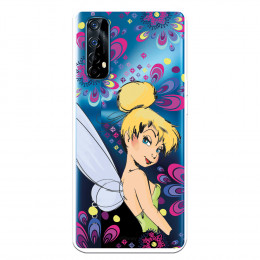 Funda para Realme 7 Oficial de Disney Campanilla Flores - Peter Pan