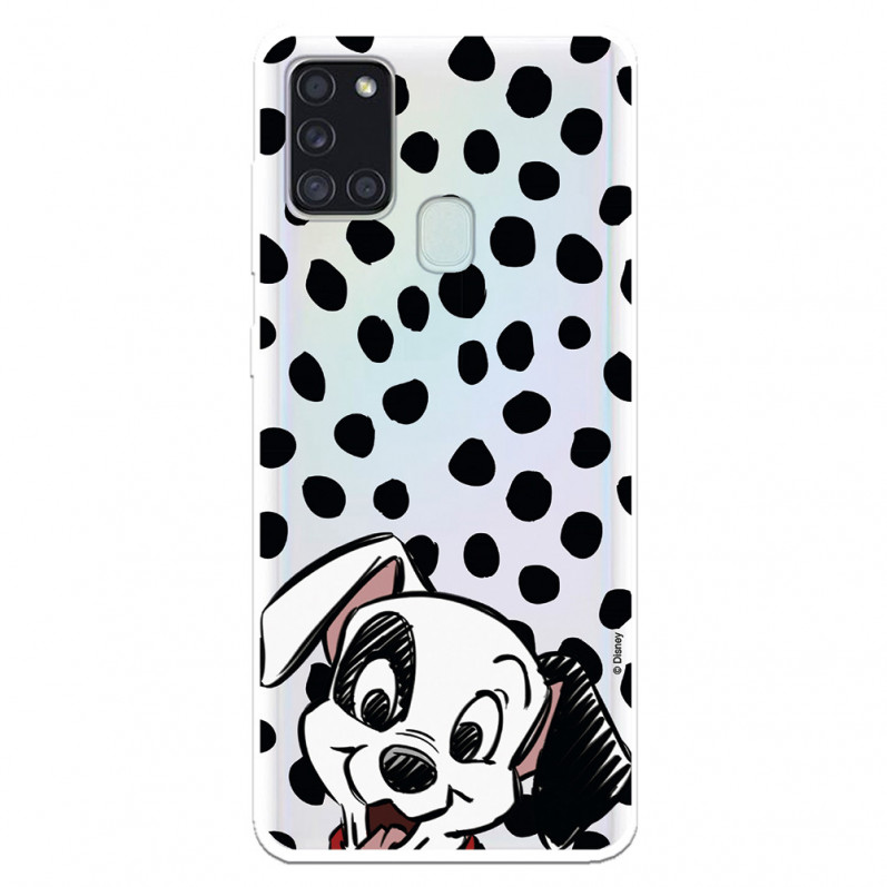 Funda para Samsung Galaxy A21S Oficial de Disney Cachorro Manchas - 101 Dálmatas