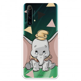 Funda para Realme X50 Oficial de Disney Dumbo Silueta Transparente - Dumbo