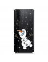 Funda para Oppo Find X2 Oficial de Disney Olaf Transparente - Frozen