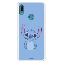 Funda para Huawei Y6S Oficial de Disney Stitch Azul - Lilo & Stitch