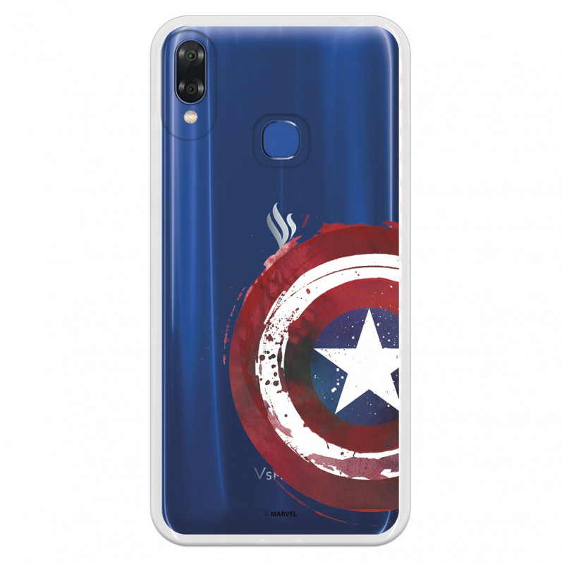 Carcasa Oficial Escudo Capitan America para Vsmart Joy 1 Plus- La Casa de las Carcasas