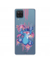 Funda para Samsung Galaxy A12 Oficial de Disney Stitch Graffiti - Lilo & Stitch