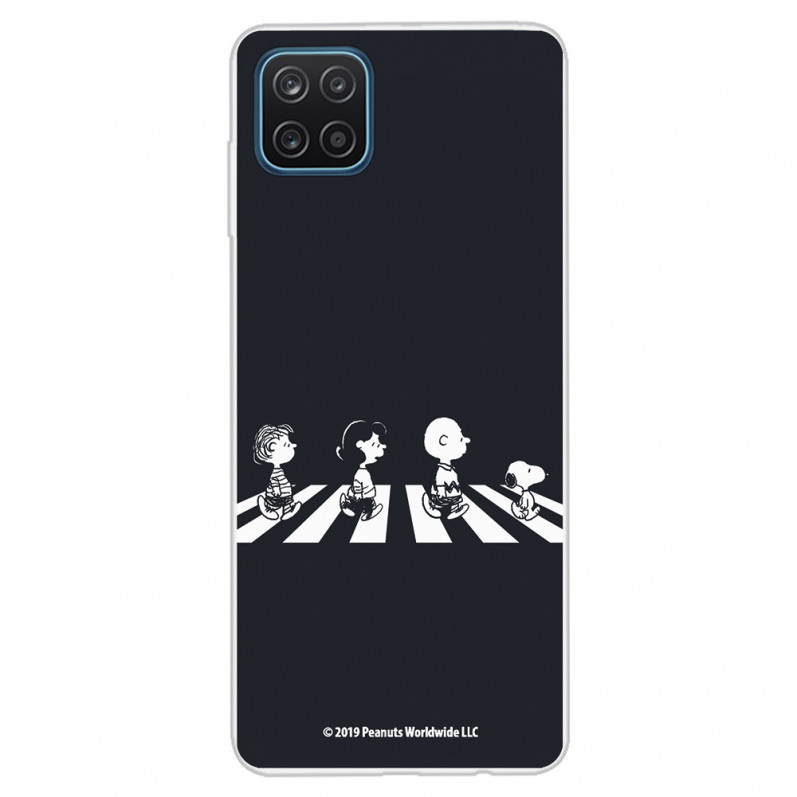 Funda para Samsung Galaxy A12 Oficial de Peanuts Personajes Beatles - Snoopy