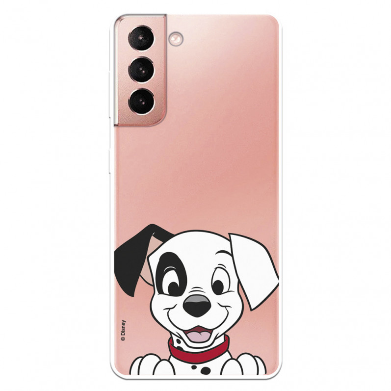 Funda para Samsung Galaxy S21 Oficial de Disney Cachorro Sonrisa - 101 Dálmatas