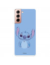 Funda para Samsung Galaxy S21 Oficial de Disney Stitch Azul - Lilo & Stitch