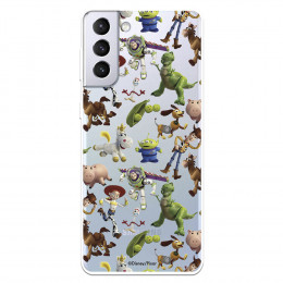 Funda para Samsung Galaxy S21 Plus Oficial de Disney Muñecos Toy Story Siluetas - Toy Story