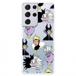 Funda para Samsung Galaxy S21 Ultra Oficial de Disney Villanas Patrón - Villanas Disney