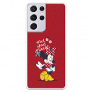 Funda para Samsung Galaxy S21 Ultra Oficial de Disney Minnie Mad About - Clásicos Disney