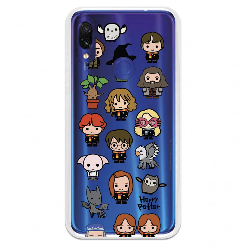 Carcasa Oficial Harry Potter icons characters para Xiaomi Redmi 7- La Casa de las Carcasas