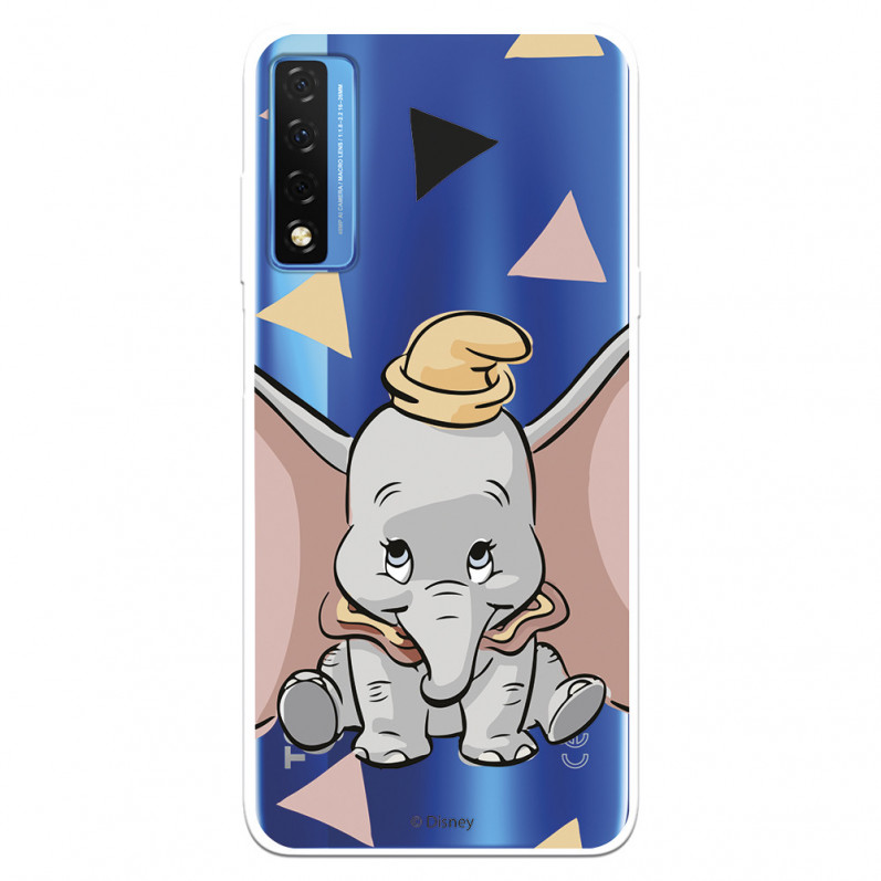 Funda para TCL 20 5G Oficial de Disney Dumbo Silueta Transparente - Dumbo