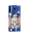 Funda para TCL 20 5G Oficial de Disney Dumbo Silueta Transparente - Dumbo