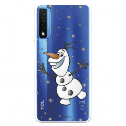 Funda para TCL 20 5G Oficial de Disney Olaf Transparente - Frozen