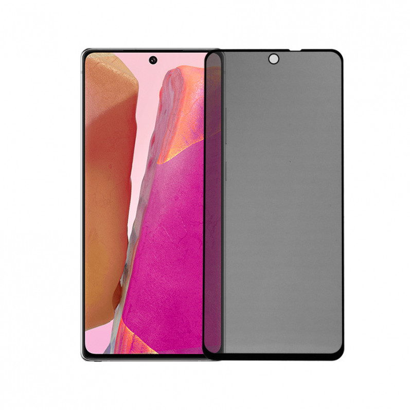 Pełne szkło hartowane Antispy w kolorze czarnym do Xiaomi Mi 10T Lite