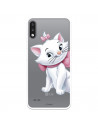 Funda para LG K22 Oficial de Disney Marie Silueta - Los Aristogatos