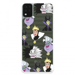 Funda para LG K42 Oficial de Disney Villanas Patrón - Villanas Disney