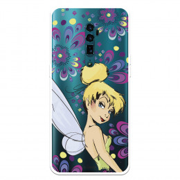 Funda para Oppo Reno 10 X Zoom Oficial de Disney Campanilla Flores - Peter Pan