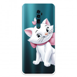 Funda para Oppo Reno 10 X Zoom Oficial de Disney Marie Silueta - Los Aristogatos