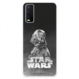 Funda para VIVO Y20S Oficial de Star Wars Darth Vader Fondo negro - Star Wars