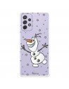 Funda para Samsung Galaxy A72 5G Oficial de Disney Olaf Transparente - Frozen