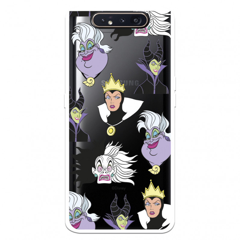 Funda para Samsung Galaxy A80 Oficial de Disney Villanas Patrón - Villanas Disney