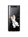 Funda para Samsung Galaxy A80 Oficial de Disney Olaf Transparente - Frozen