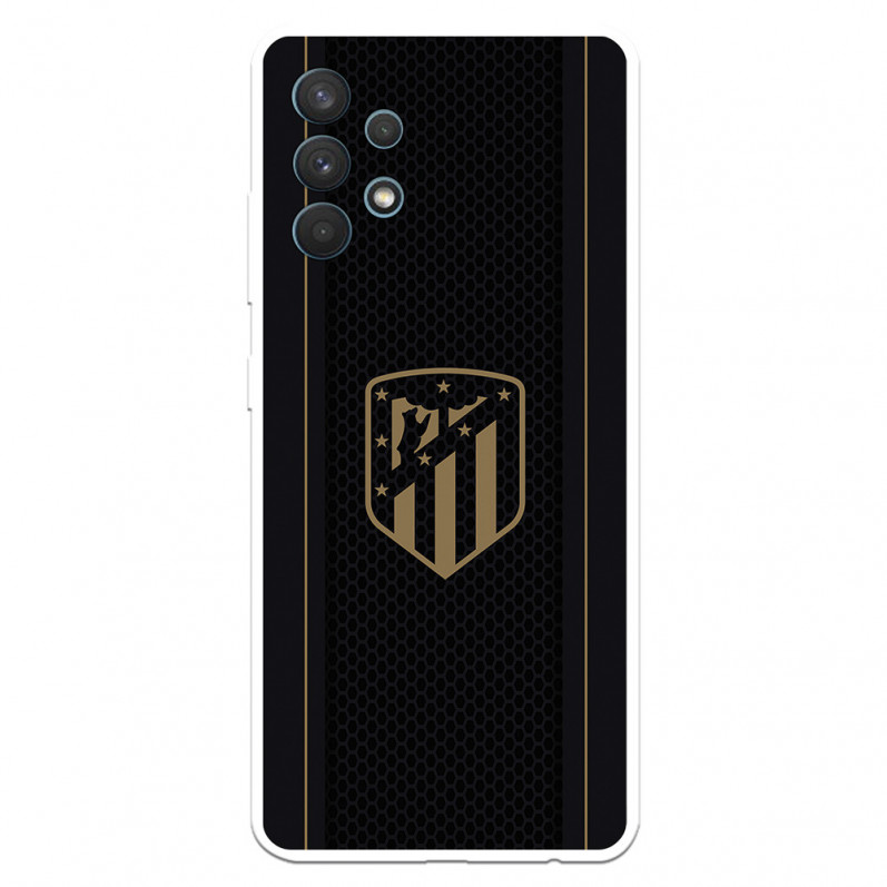 Atlético de Madrid Gold Crest Czarne tło Etui Samsung Galaxy A32 4G - Oficjalna licencja Atlético de Madrid
